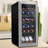 NutriChef Dual Zone 18.9'' Freestanding 18 Bottle Wine Refrigerator