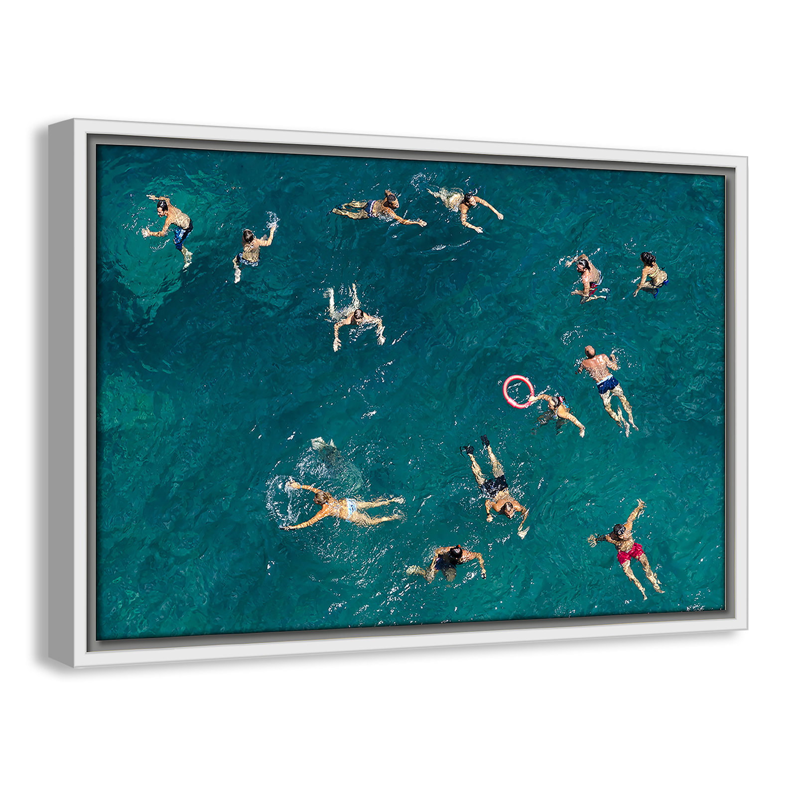 Norvell "Tonti" Print by Tonti, 13.5" H x 19.5" W x 2" D, White Framed Canvas