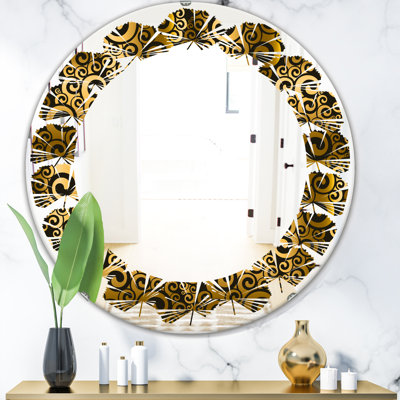 Miroir mural Leaves Swirl I