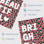 Leopard Pattern Beautiful Strong Bright Typography - 3 Piece No Frame Print Set-88622308-88622309