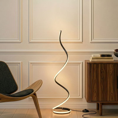 Lampe sur pied à DEL écoénergétique industrielle 38 po avec gradateur intégré 3 lumières Allure
