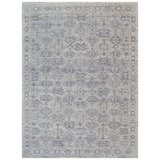 Hand Knotted Wool Area Rug in Grey And Silver
