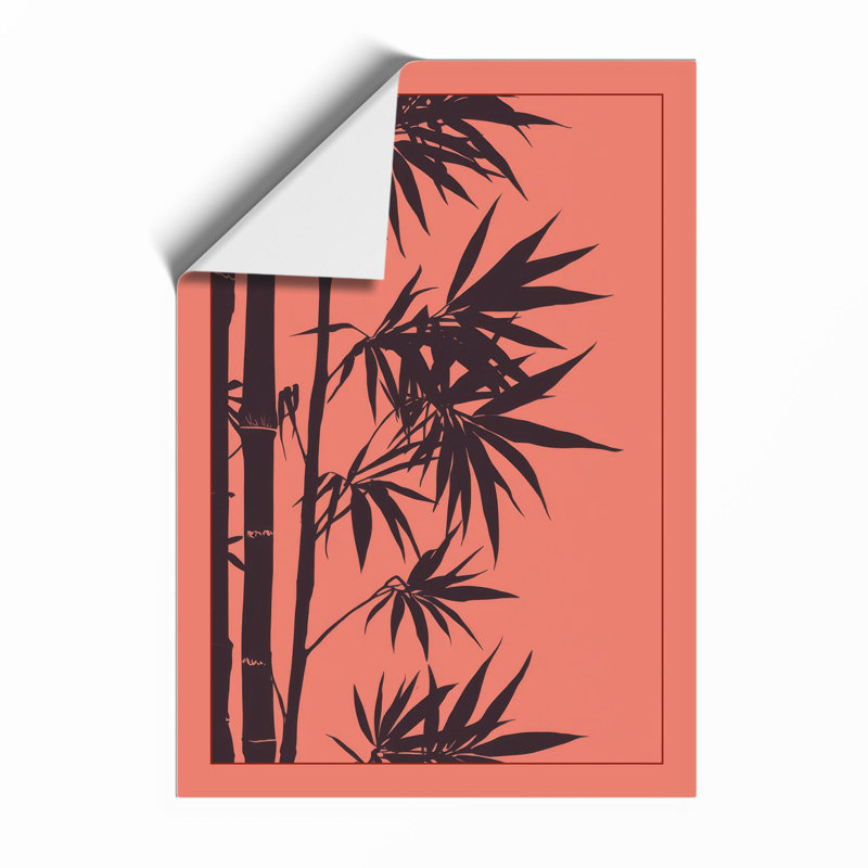 Bamboo Silhouette Botanical - Framed Print, A1 - 84.1 x 59.4 cm, Unframed