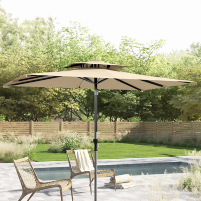 Parasol de marché rectangulaire 10 pi sans base lestée Delray