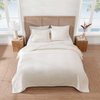 Courtepointe réversible en coton beige Tommy Bahama Ventura