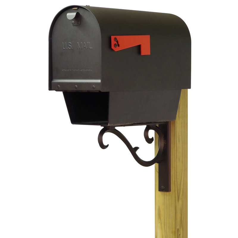 Titan Aluminum Post Mounted Mailbox