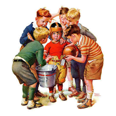 You Can Be the Water Boy! by Frances Hunter Tipton Print on Wrapped Canvas