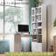 Bureau en L blanc 55 po + rehausse - 4 armoires, tiroir, tablettes ouvertes, 77 po de hauteur, conception d'angle 2-en-1, 132 lb, centre de commande de bureau à domicile-8422218-8422219