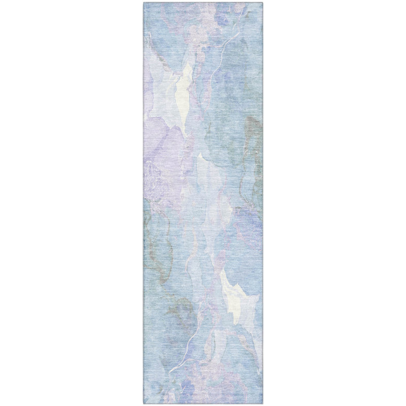 Premium Machine Washable Verlin AMF1785 Abstract Rug, Runner 2'3" x 7'6"