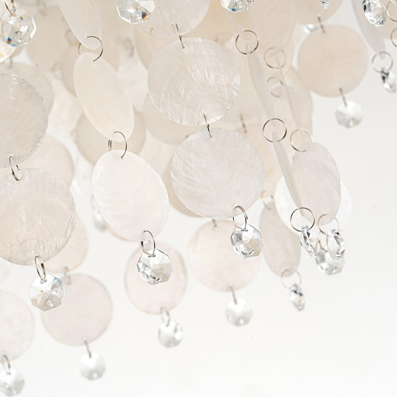 Ikraan 4 - Light Dimmable Tiered Chandelier, Black