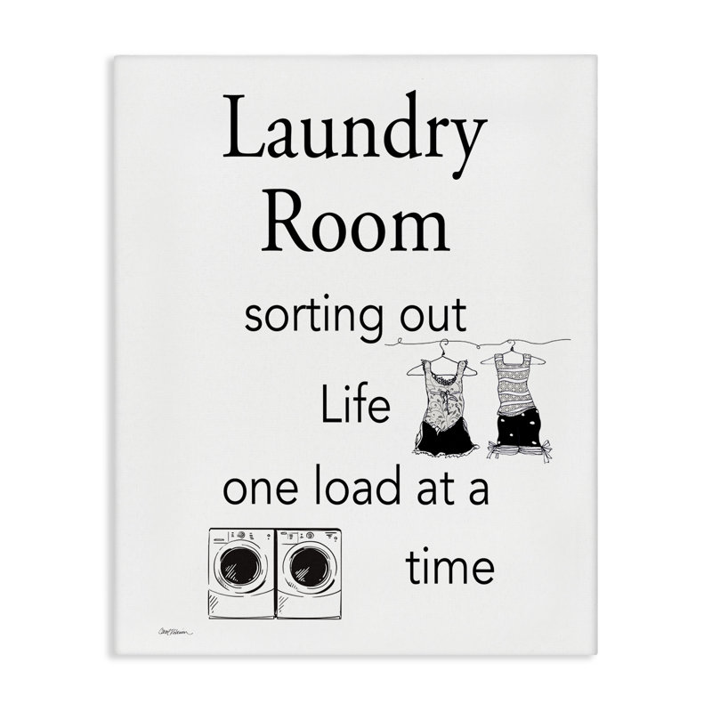  "Drôle de linge minimaliste", art mural sur toile par Carol Robinson, H 20 po x l 16 po