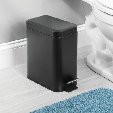 MoNiBloom 1.3 Gallon Trash Can with Step Pedal, Easy-Close Lid