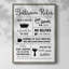Scrub a Dub Dub Rules, reproduction encadrée - bois massif-1769697000