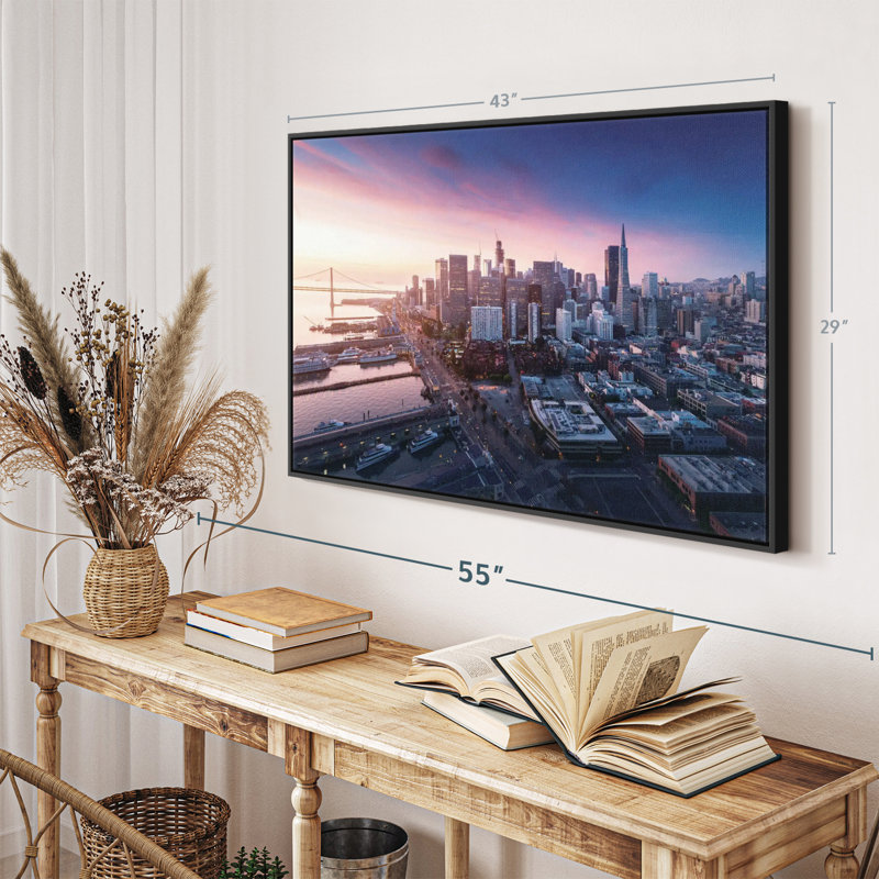 " San Francisco Sunrise Canvas Print ", 29" H x 43" W