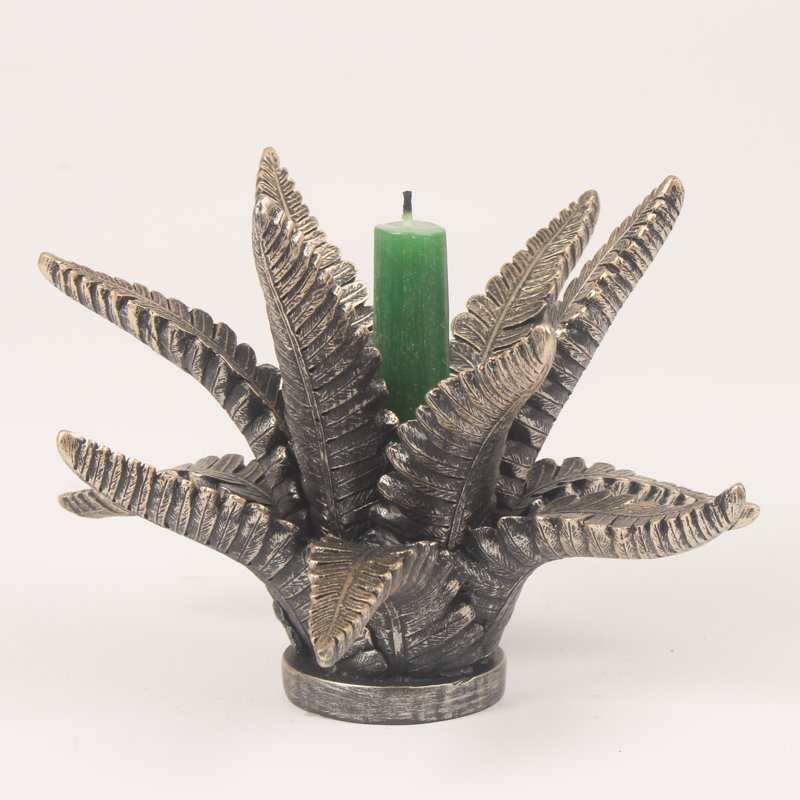Resin Tabletop / Centrepiece Candlestick, Bronze