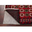 Tapis rouge Balouch en laine nouée à la main de conception unique 3 pi 3 po x 5 pi 9 po New Age