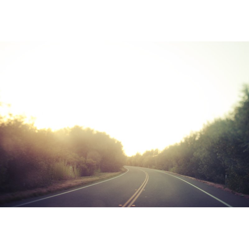 Curved Road by Kevinruss - Wrapped Canvas Print, 30cm H x 46cm W