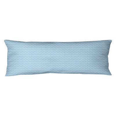 Katelyn Elizabeth Teal Art Deco Body Pillow (w/ Removable Insert) - Plush Fleece