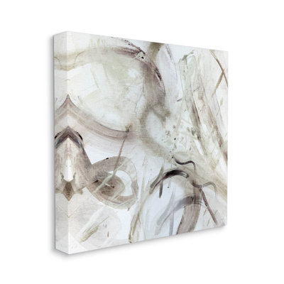 " Contemporary Beige Abstract Composition " by Susan Jill Painting Print