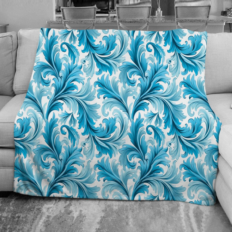 Machine Printed Throw Blanket, Throw