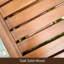 Banc de douche en teck l 20 po