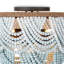 Ombre Wood Bead Flush Mount-428949238-428949239