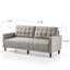 Canapé à accoudoirs carrés 75,28 po Gwendoline-1353638138