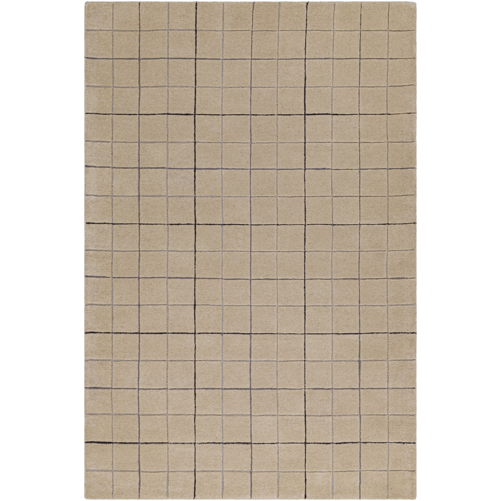 Mallory Hand-Woven Gray Geometric Area Rug, Rectangle 8' x 10'
