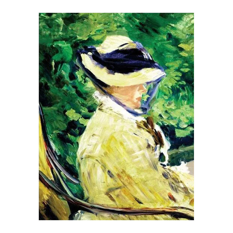 Tapis décoratif à motif pastel femme avec figurine Fedora, Tapis de couloir 3 pi 3 po x 6 pi 7 po inclus