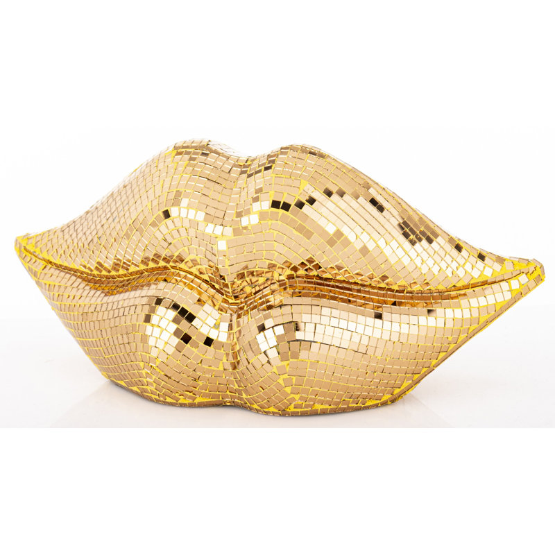 Abstract Figurines & Sculptures, 14.5cm H x 32.5cm W x 10cm D, Gold