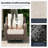 10 Piece Patio Furniture Set With Fire Pit Table, All-weather Wicker Outdoor Conversation Set With Swivel Rocking Chair And 6 Inch Thick Cushions-789530690-789530749