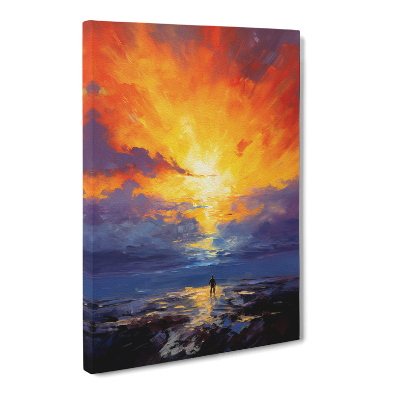 Sunset Gestural - Print, 76cm H x 50cm W x 3cm D