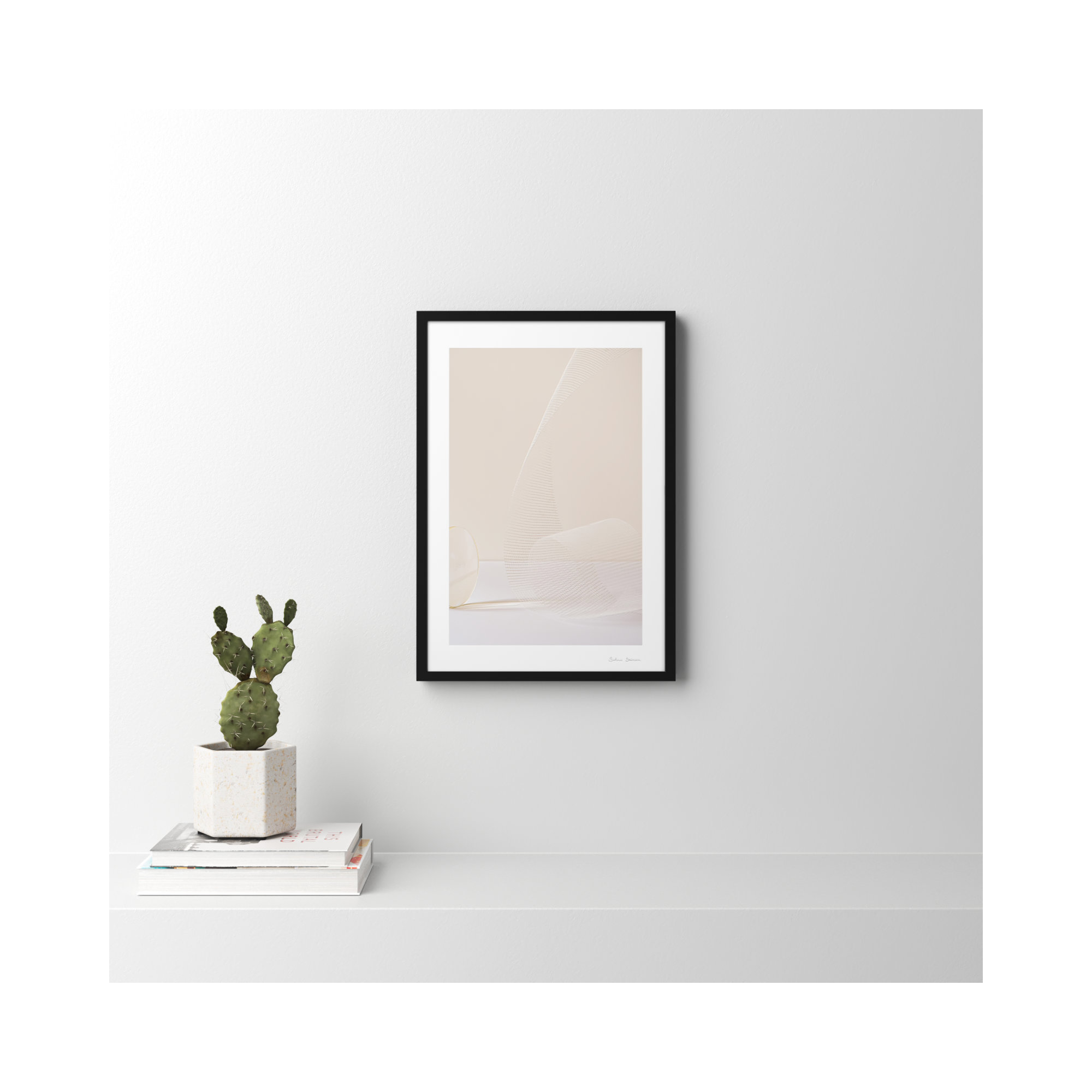 Balance 1 by Svetlana Smirnova, 25" H x 17.5" W x 1.25" D, Black