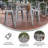 Gwennette 31.5" Square Commercial Poly Bar Top Restaurant Table with Steel Frame-2130247245