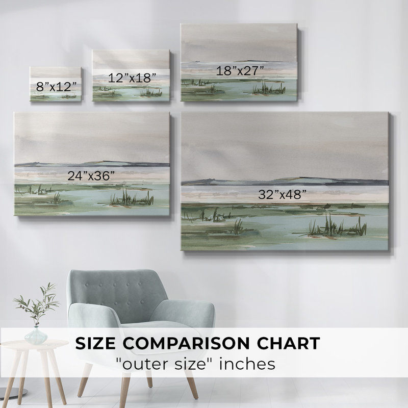 Toile tendue Serene Mountain View II-Gallery, H 32 po x l 48 po