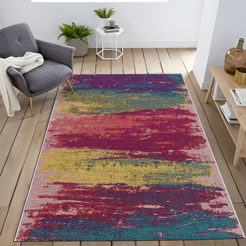 Tapis intérieur / extérieur Killinger, Tapis de couloir 4 pi x 8 pi 3 po