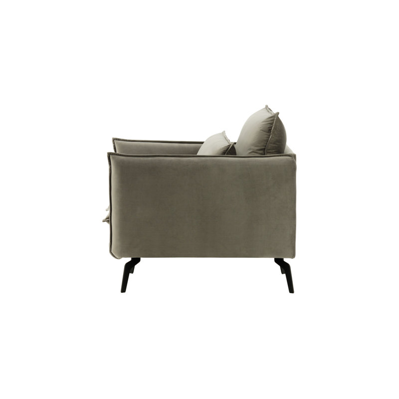 Ferrigno Upholstered Armchair, Grey