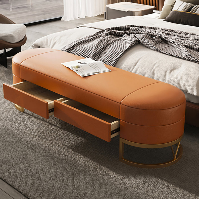 Banc avec revêtement, Orange