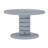 22.6"L Modern Stacked Cobblestone End Table – High Gloss Finish, Composite Wood, Sculptural Design-1468919061