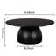 Table de bout ronde avec table basse en bois
