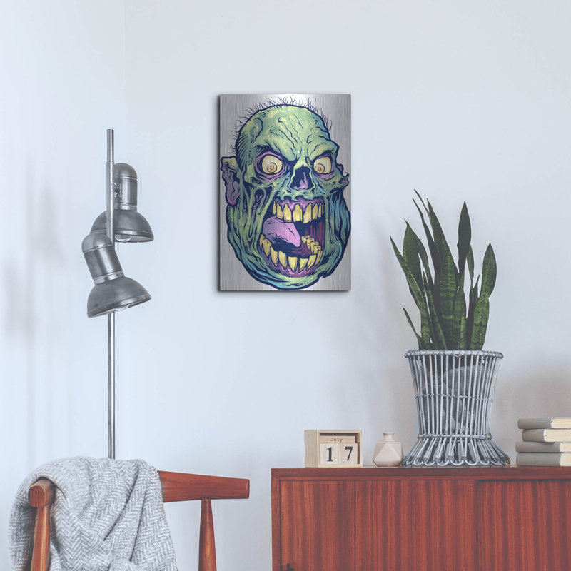 " Zombie Pattern Head 12 " Print, 24" H x 16" W