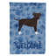 Caniche en polyester à 2 côtés 40 x 28 po standard welcome drapeau maison-957493102