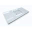 Meuble-lavabo cannelé 48 po avec comptoir en quartz et lavabo en porcelaine - naturel-131226846-131226848