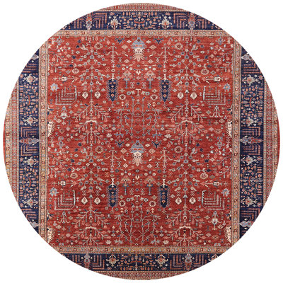 Tapis oriental orange