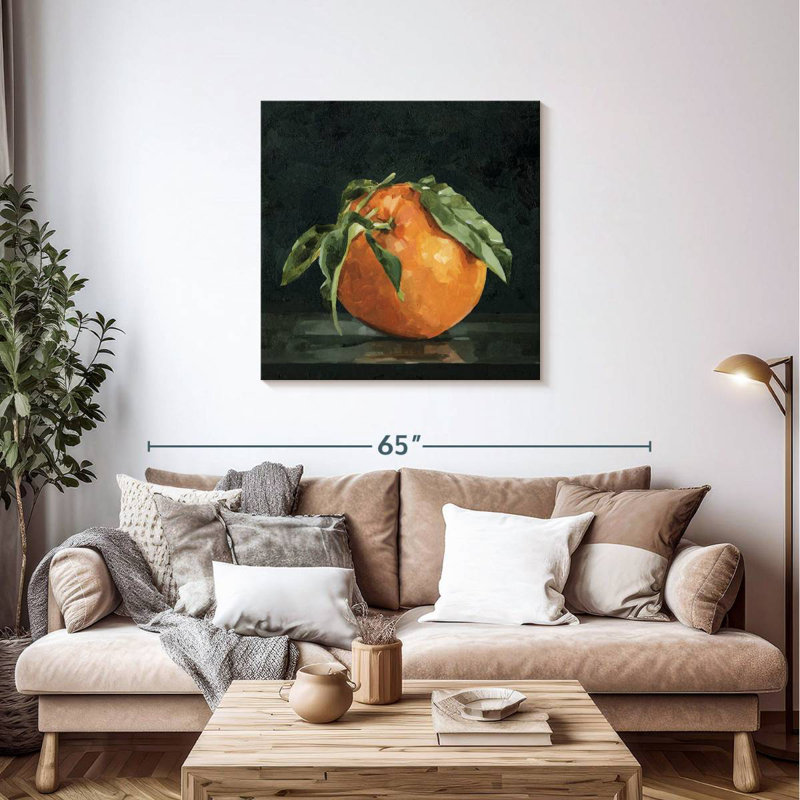 Yarlin Dark Orange Still Life II, 36" H x 36" W
