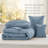 Bedsure Pinch Pleat Comforter Set Boho Bed-in-A-Bag Bedding Set with  Pillowcases for All Season-105529499-105529501