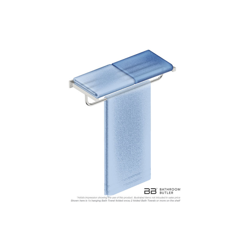 Towel Rack, Polished Stainless Steel