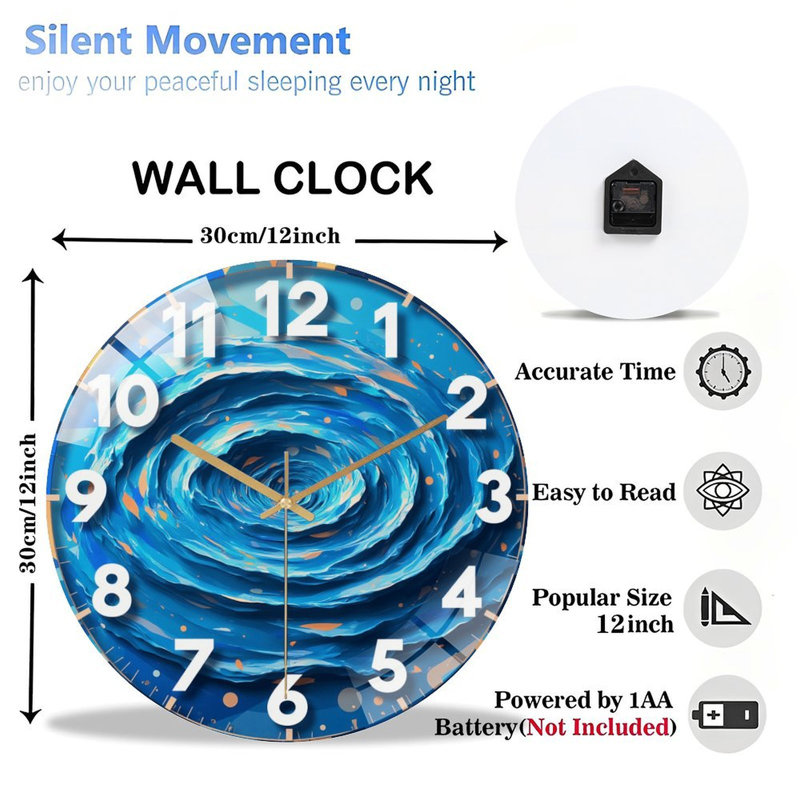 Horloge murale 12 po