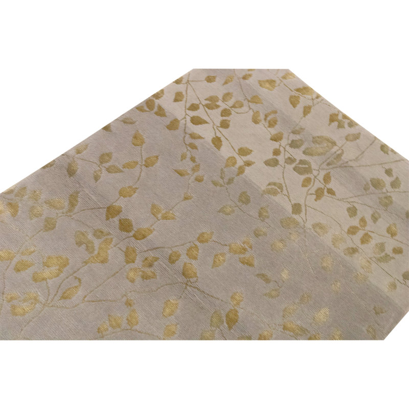 Hand Knotted Area Rug in Steel