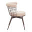 Chaise de salle à manger pivotante rembourrée